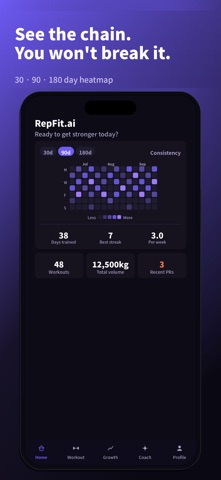 RepFit.ai: AI Workout Tracker Screenshot 1 of 6