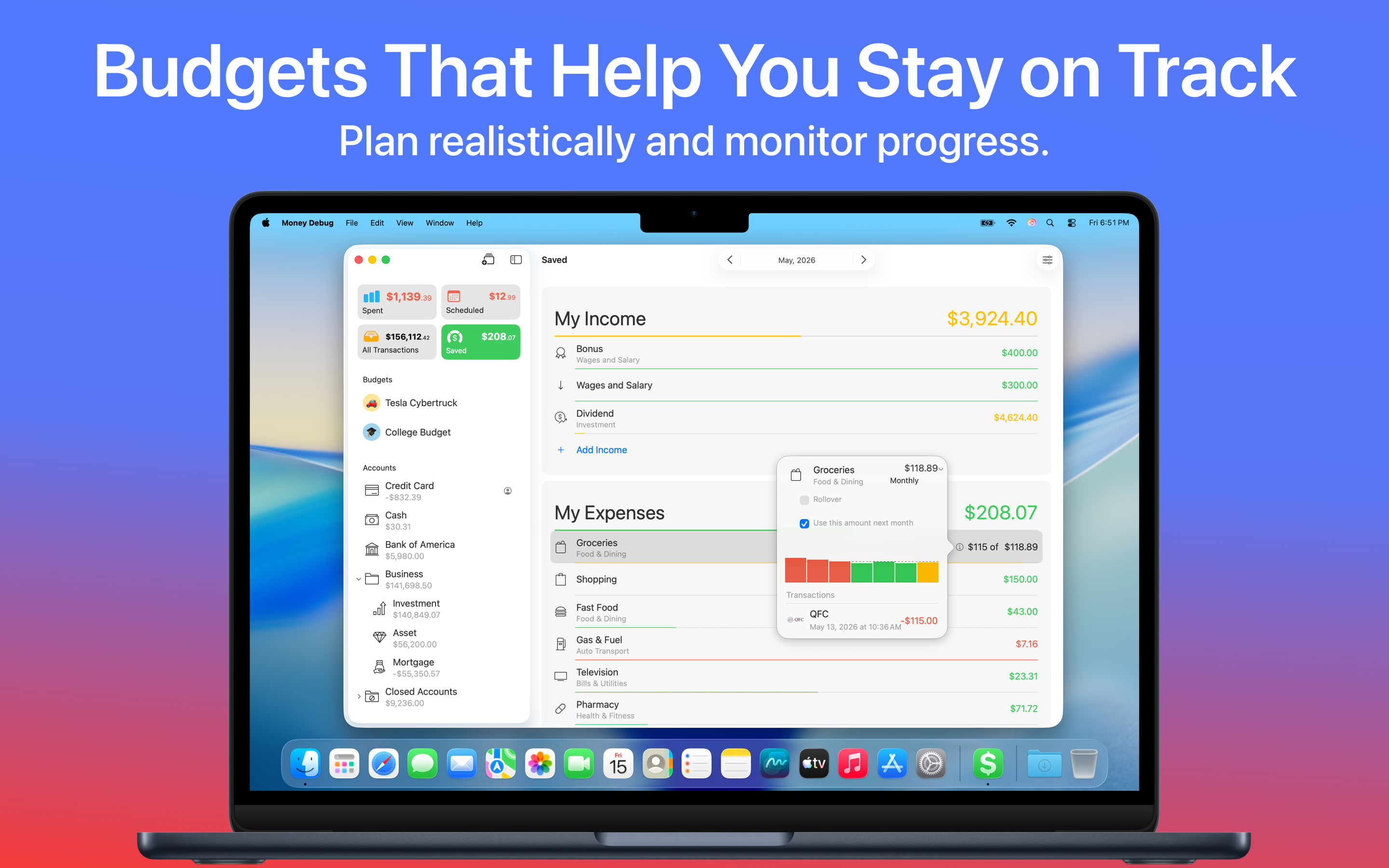 Money: Budget, Expense Tracker