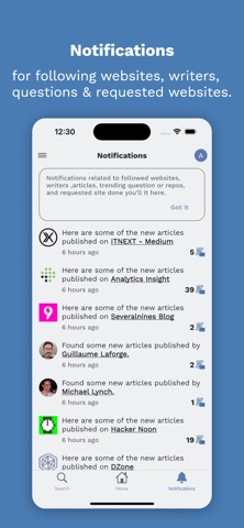InFeeder screenshot