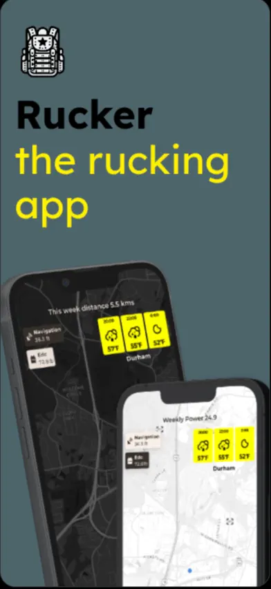 Rucker, the rucking app screenshot 1