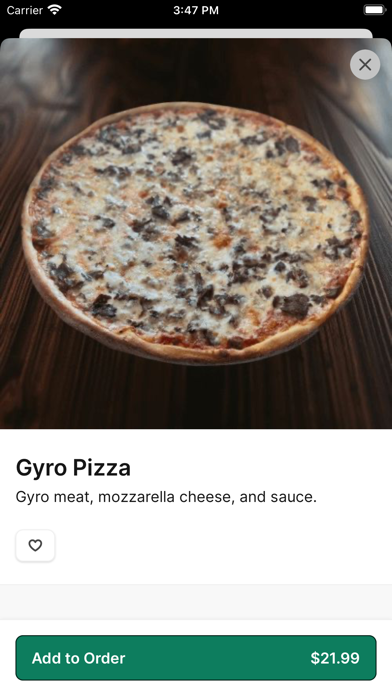 NYC Village Pizza iPhone screenshot 4 - Food & Drink app