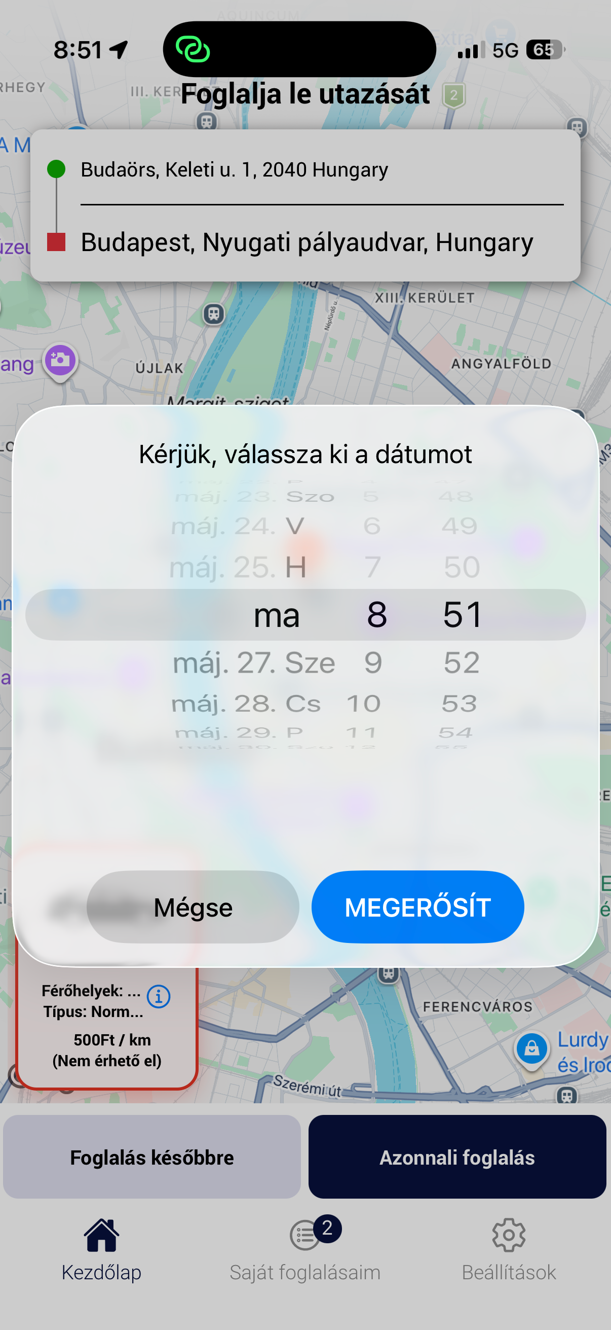 Hatnégyes Taxi Szolnok App screenshot 3