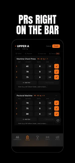 Lockout Lifting: Gym Tracker screenshot 1