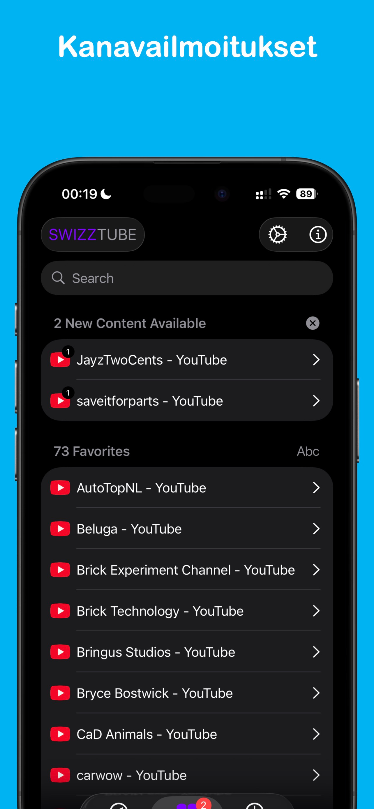 SwizzTube: Mainostenestoselain