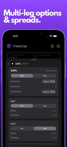 TradeZap - Trading Journal screenshot