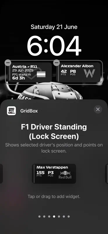 GridBox: F1 Widgets screenshot 7 of 7