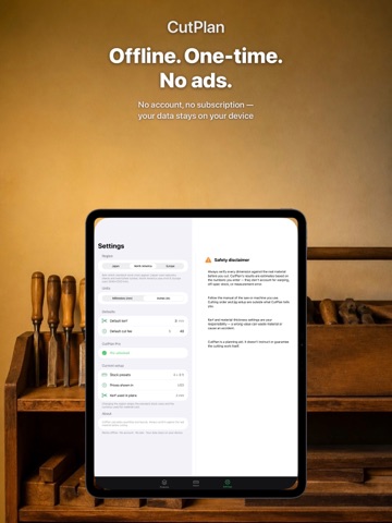 CutPlan: Cut List Optimizer iPad screenshot