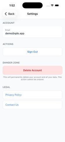 MyQdo screenshot