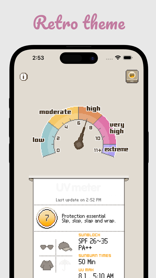 #3. UVmeter - Check the UV index (iOS) 게시자: MORETHAN APPS