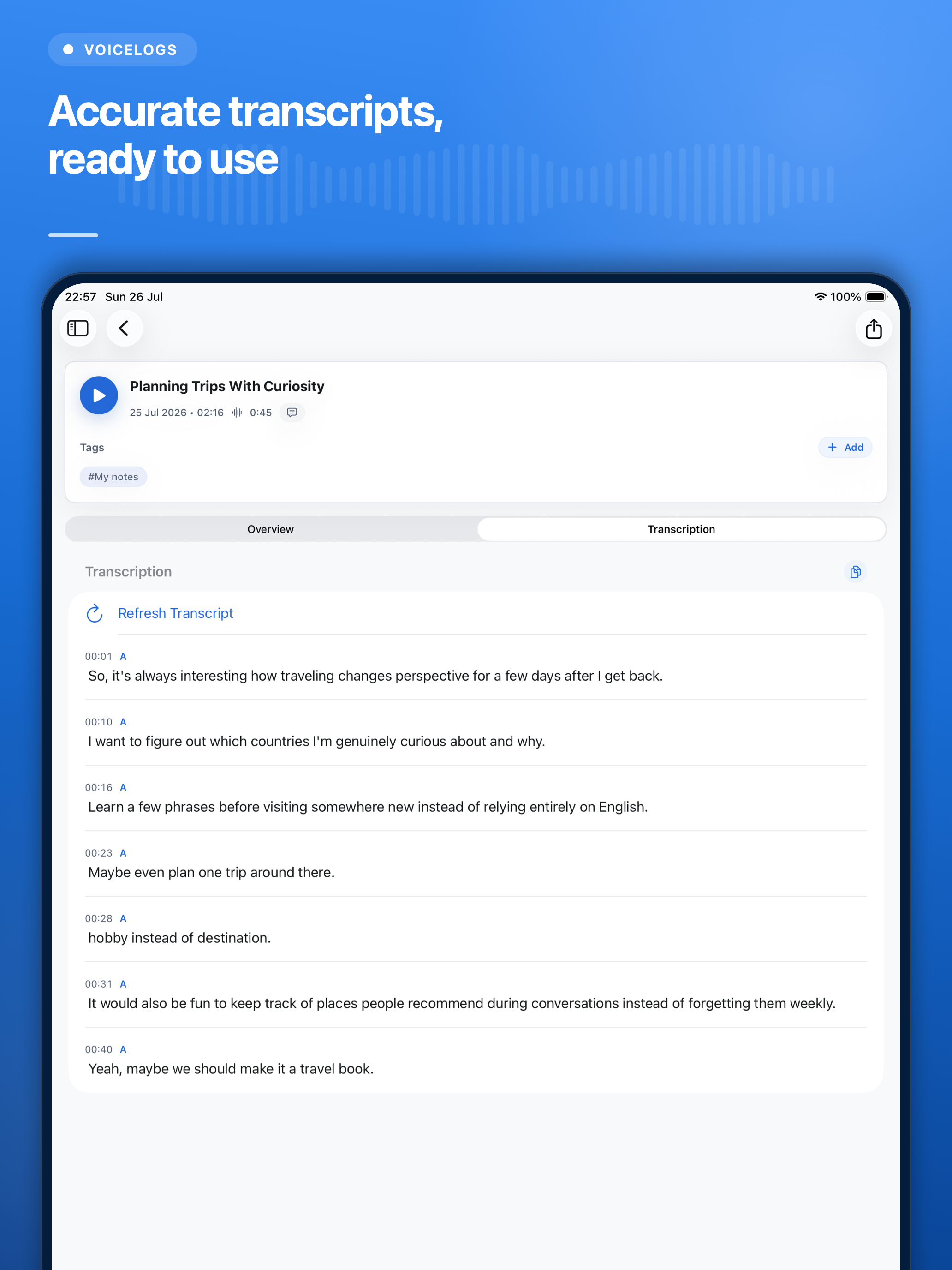 Voicelogs screenshot 10