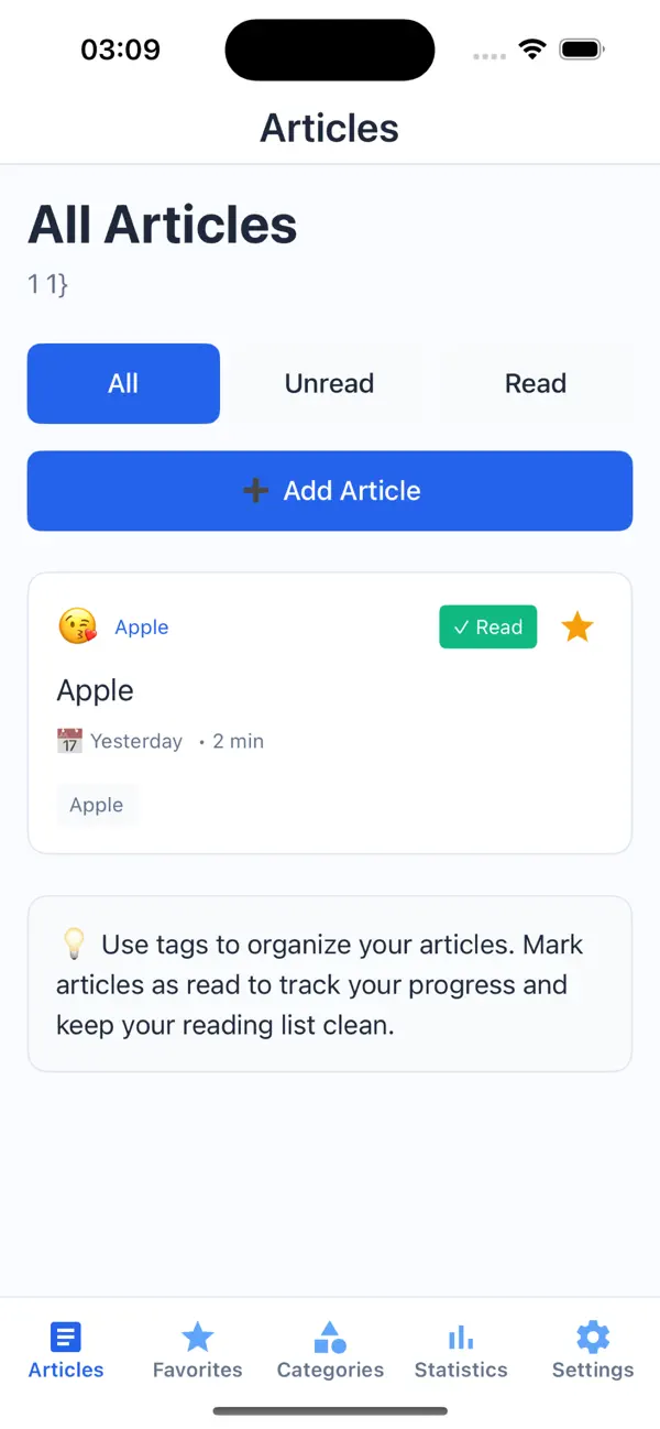 #5. ReadManager: Read, Save, Track (iOS) By: Umit UZ