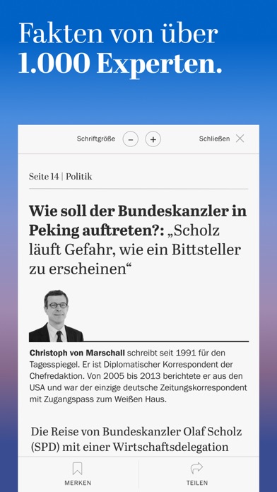 Tagesspiegel - Nachrichten Screenshot