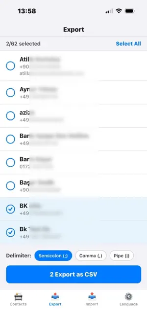 SecureContactManager screenshot 2