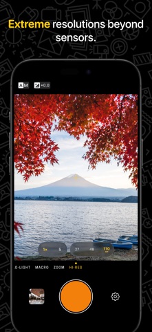 Hydra › Pro Camera, RAW + AI iPhone screenshot