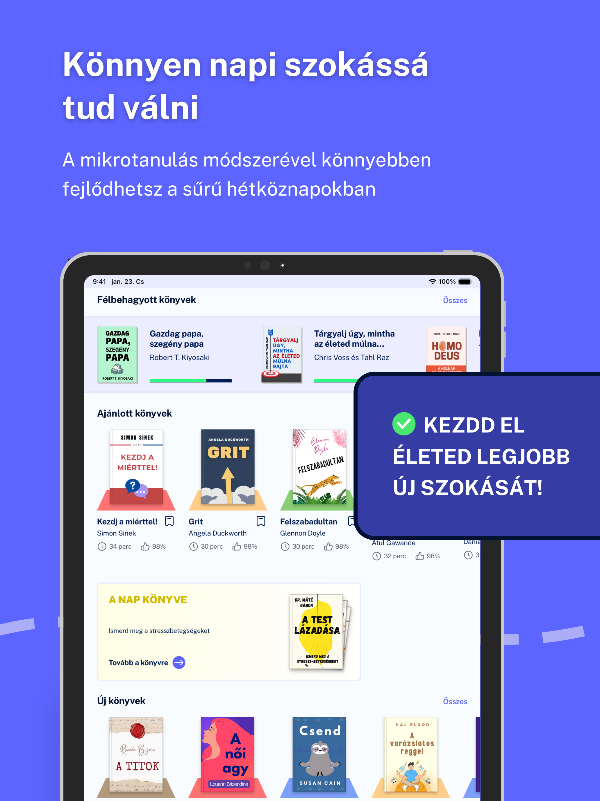 Napi Könyv: Fejlődj hatékonyan