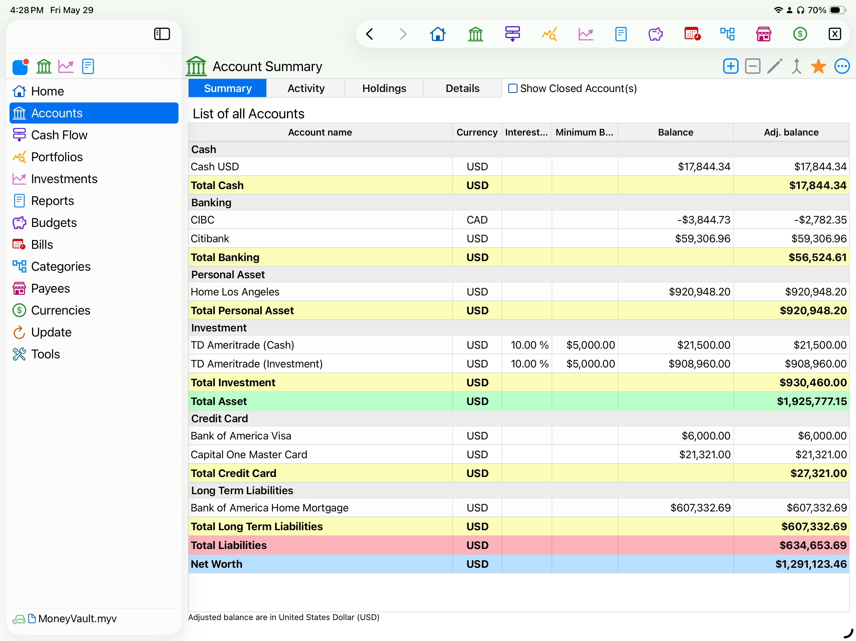 MoneyVault screenshot 3