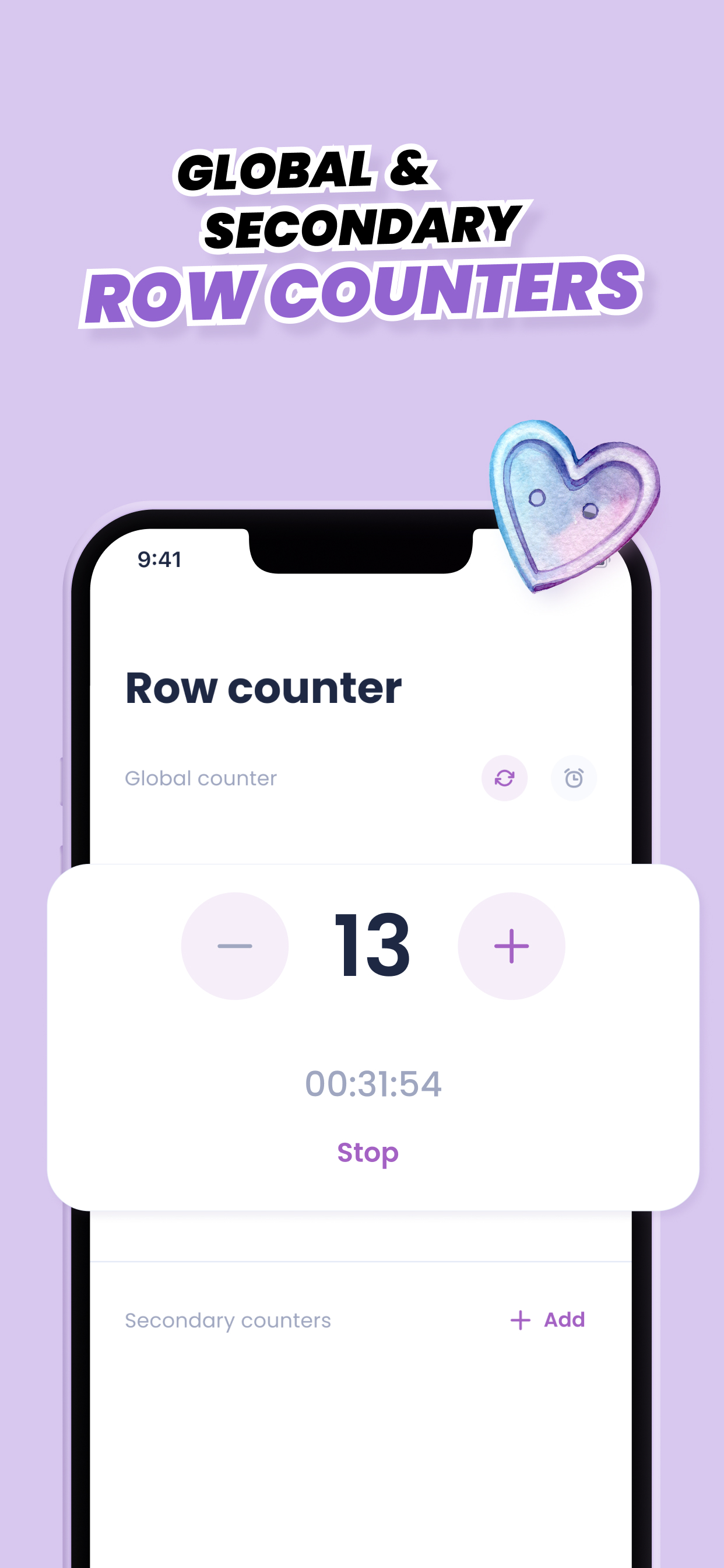 Crochet row & stitch counter screenshot 4