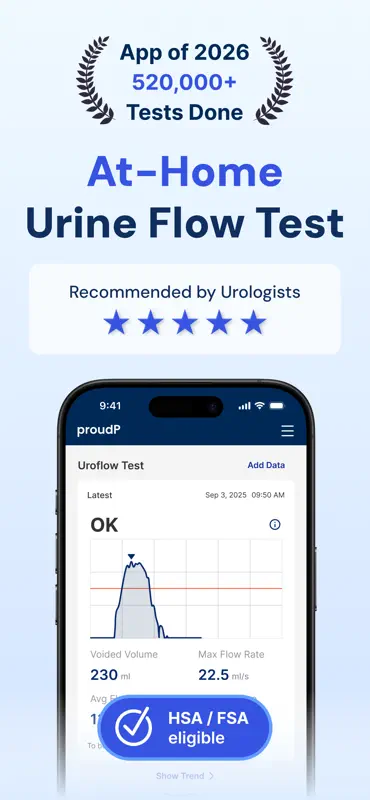 proudP: urine flow test screenshot 1 of 7