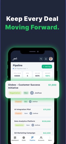 Goals 2.0 iPhone screenshot