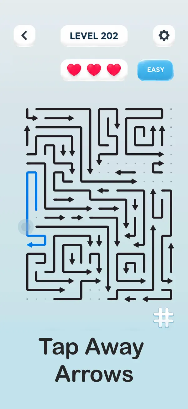 Screenshot #1 pour Arrow Puzzle: Tap Escape Game