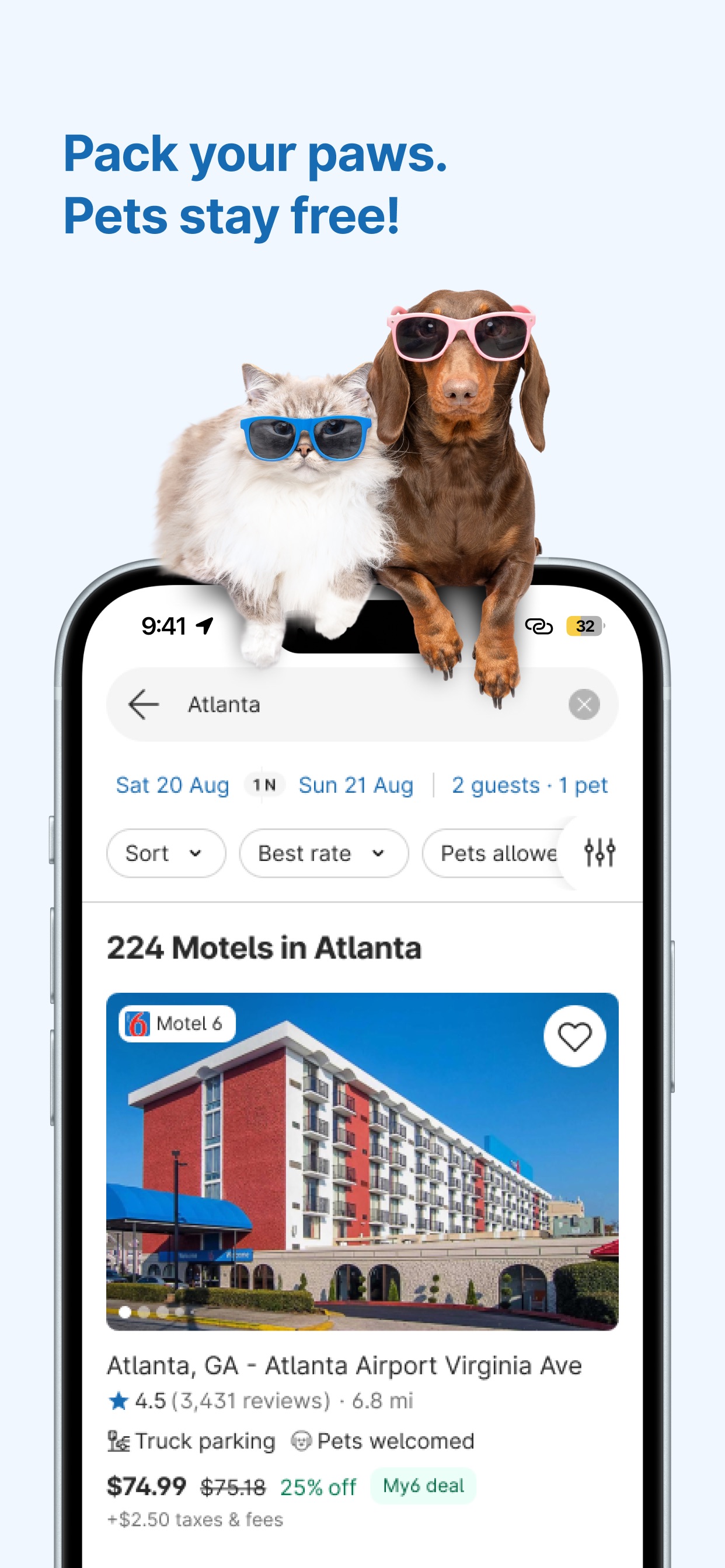 Motel 6: Book Hotels My6 Deals screenshot 2