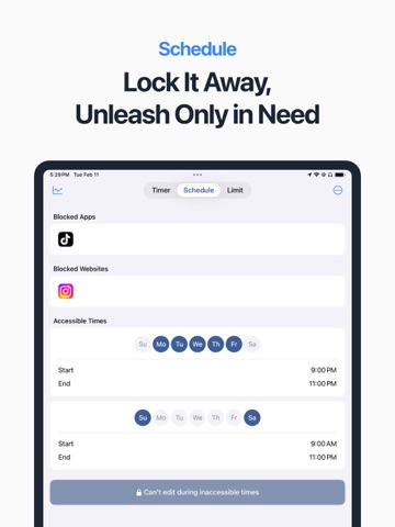 App/Website Blocker: LockChest iPad screenshot
