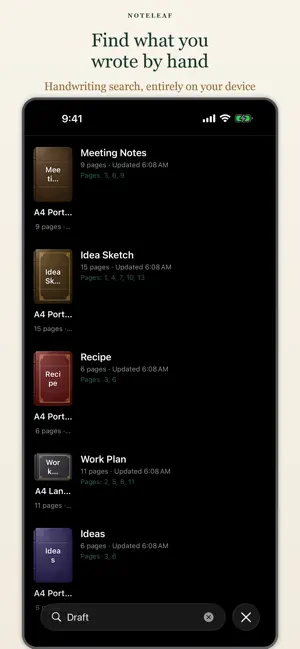 Noteleaf: Handwritten Notes screenshot 4