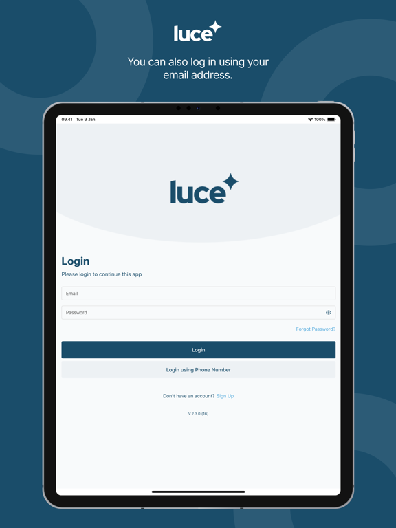 Luce App iPad screenshot 7 - Lifestyle app