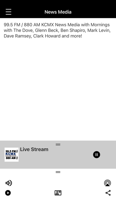 KCMX-AM Radio Screenshot