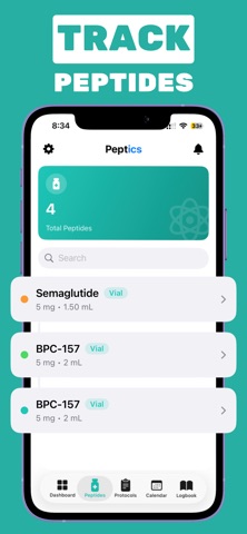 Peptide Tracker - Peptics Screenshot 2 of 6