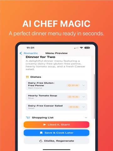 You&Me Food - Couples Cooking iPad screenshot