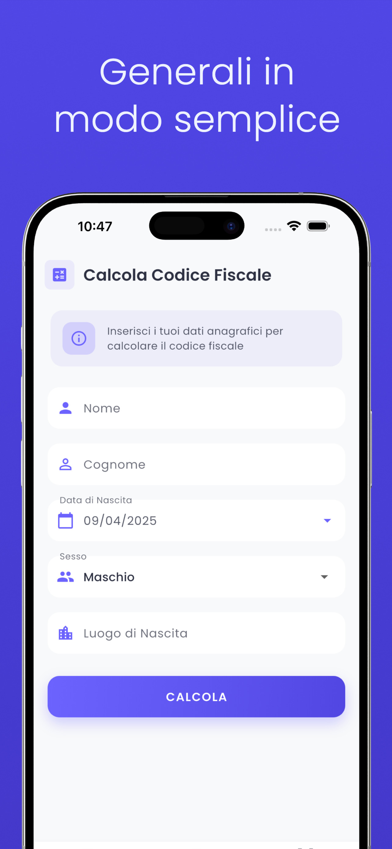 EasyCF – Codice Fiscale