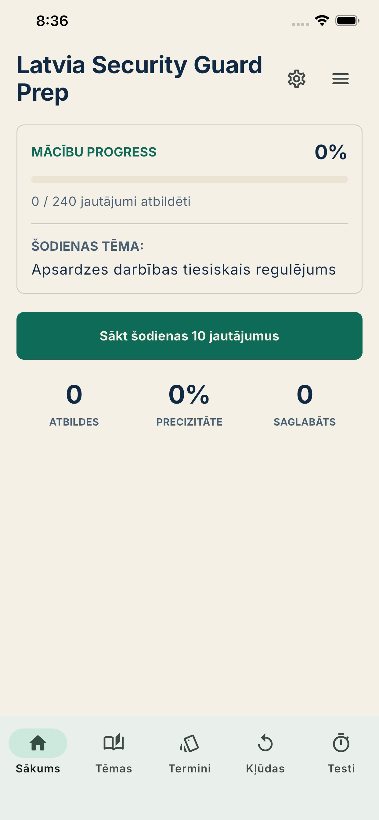 Screenshot 2 of Latvia Security Guard Prep