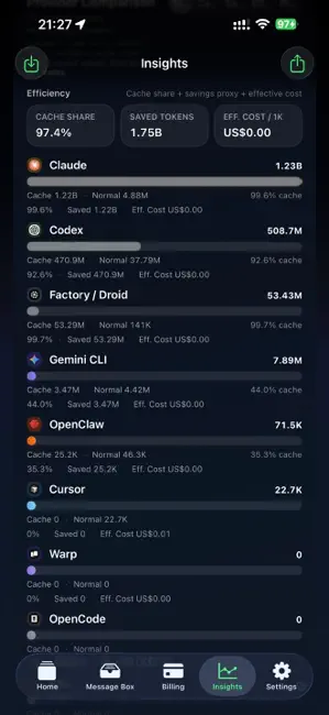 LimitWatch iPhone screenshot 3