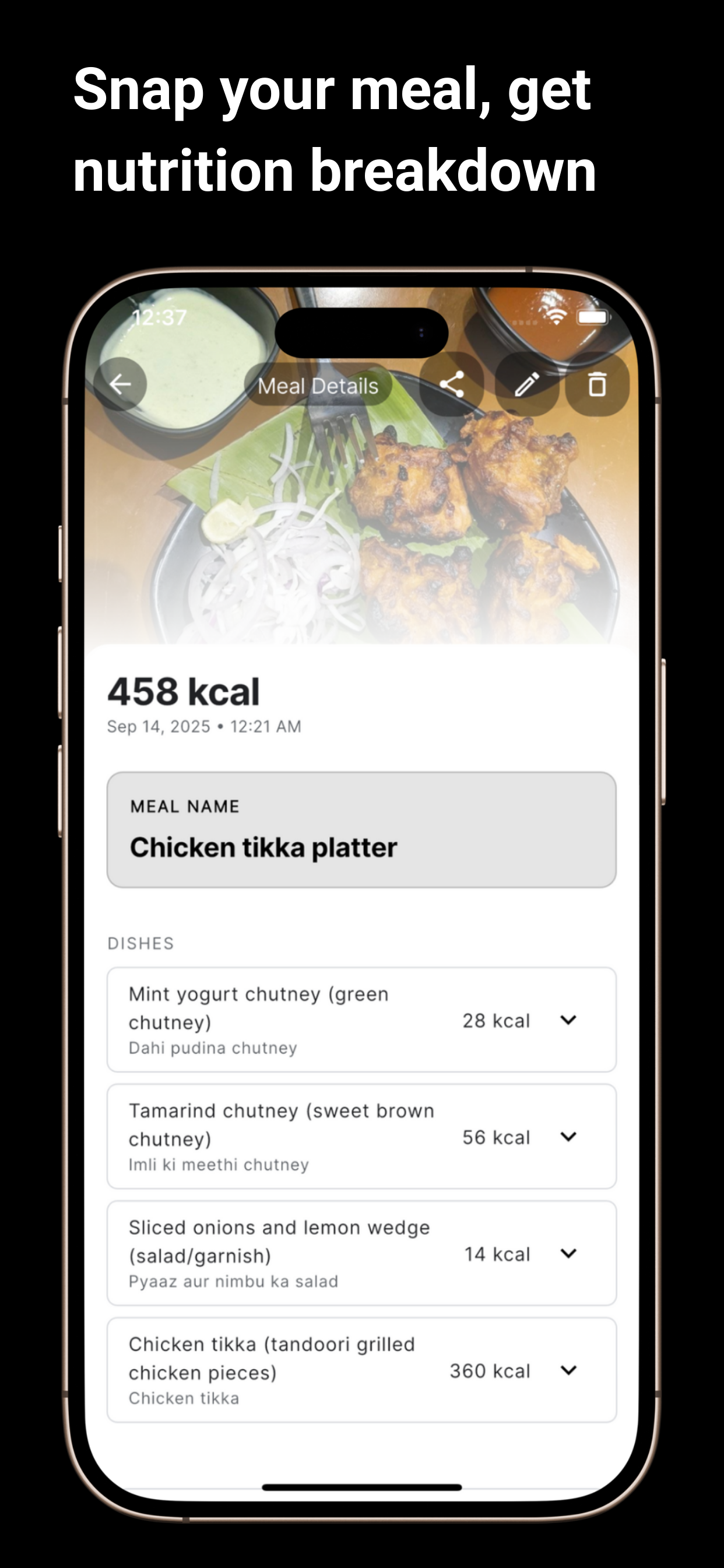 Calorify - Strava for meals screenshot 2
