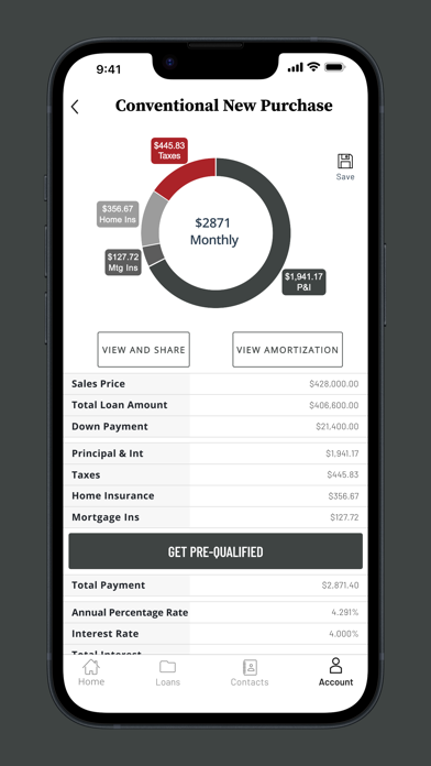 Home Savings & Trust Mortgage Screenshot