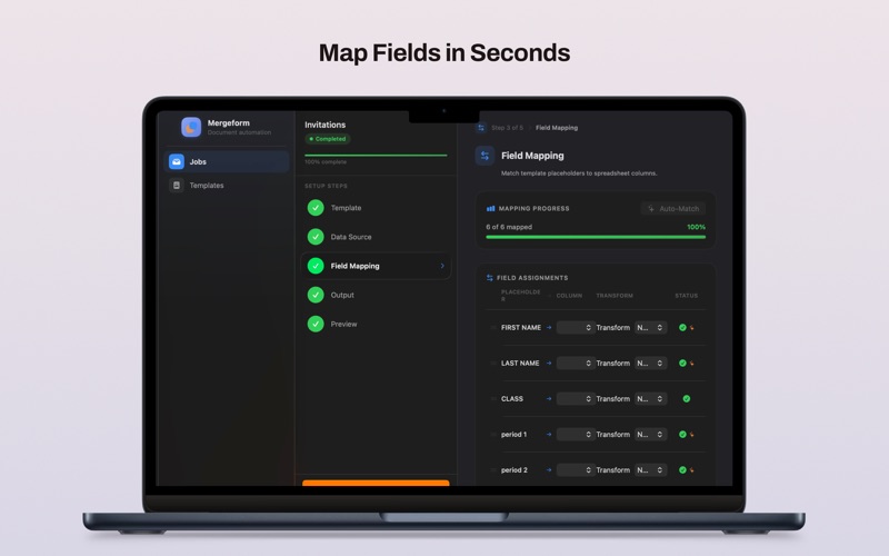 Mergeform screenshot