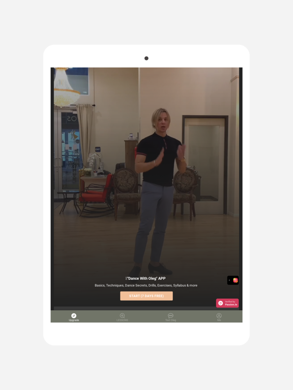 Dance With Oleg iPad screenshot 1 - Health & Fitness app
