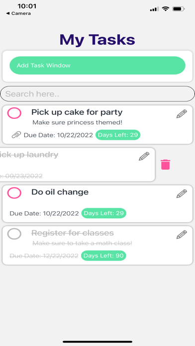 Finished! Task List screenshot