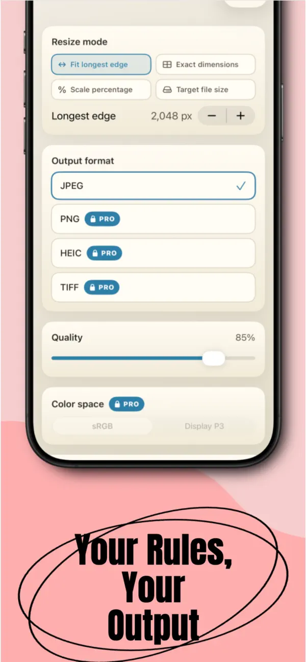 Screenshot #3 pour BulkResize: Photo Resizer