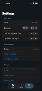 Quit Tracker: Sober Days screenshot 4