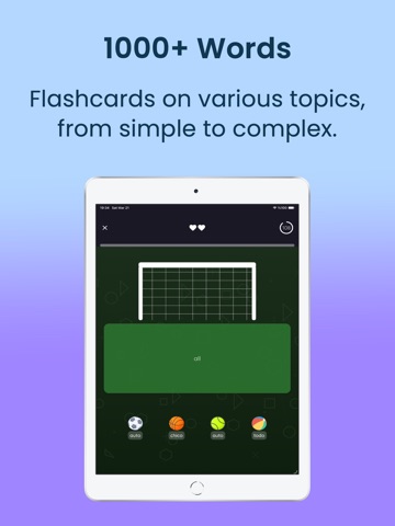 Language Vocabulary Game iPad screenshot