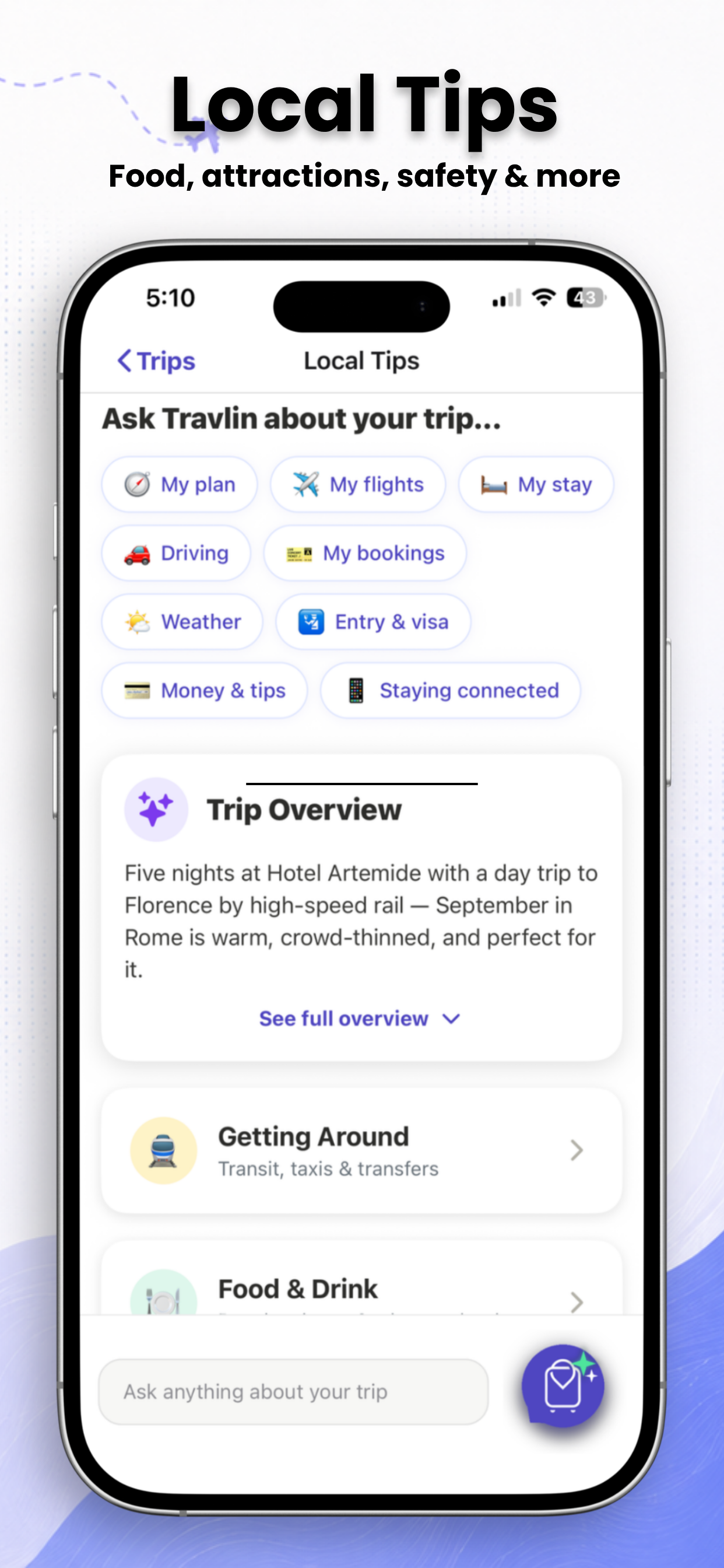 Travlin - AI Travel Planner screenshot 2