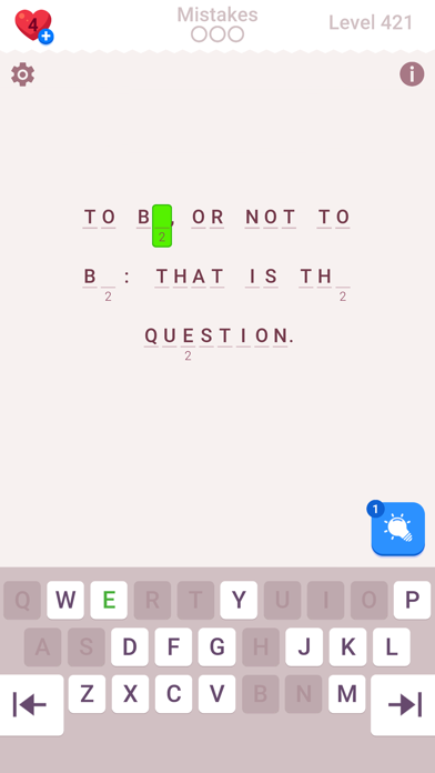 Cryptogram: Word Brain Puzzle Screenshot