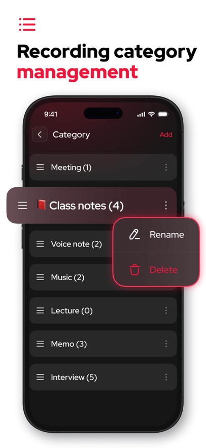 Voice Recorder · Audio Memos