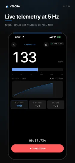 Velora: GPS Performance iPhone Ekran Görüntüsü 2
