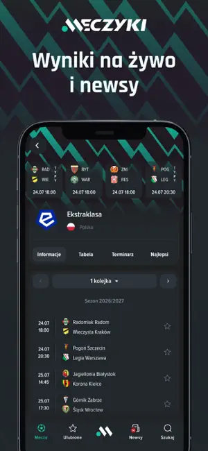 Meczyki: Wyniki na żywo, newsy screenshot 1
