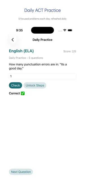 ACT Help Coach screenshot 2