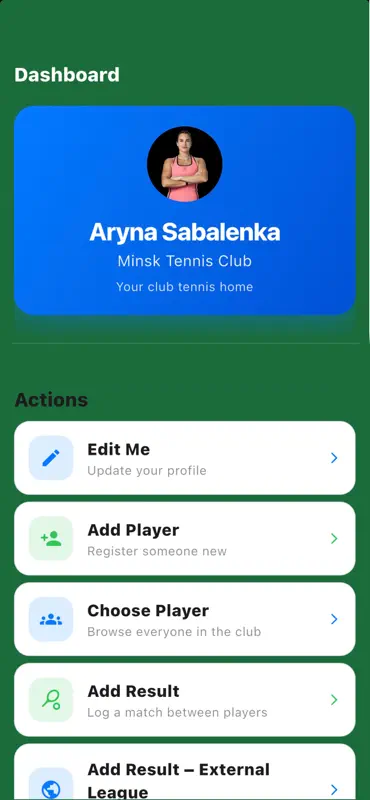 Club Tennis Tracker screenshot 1 of 6
