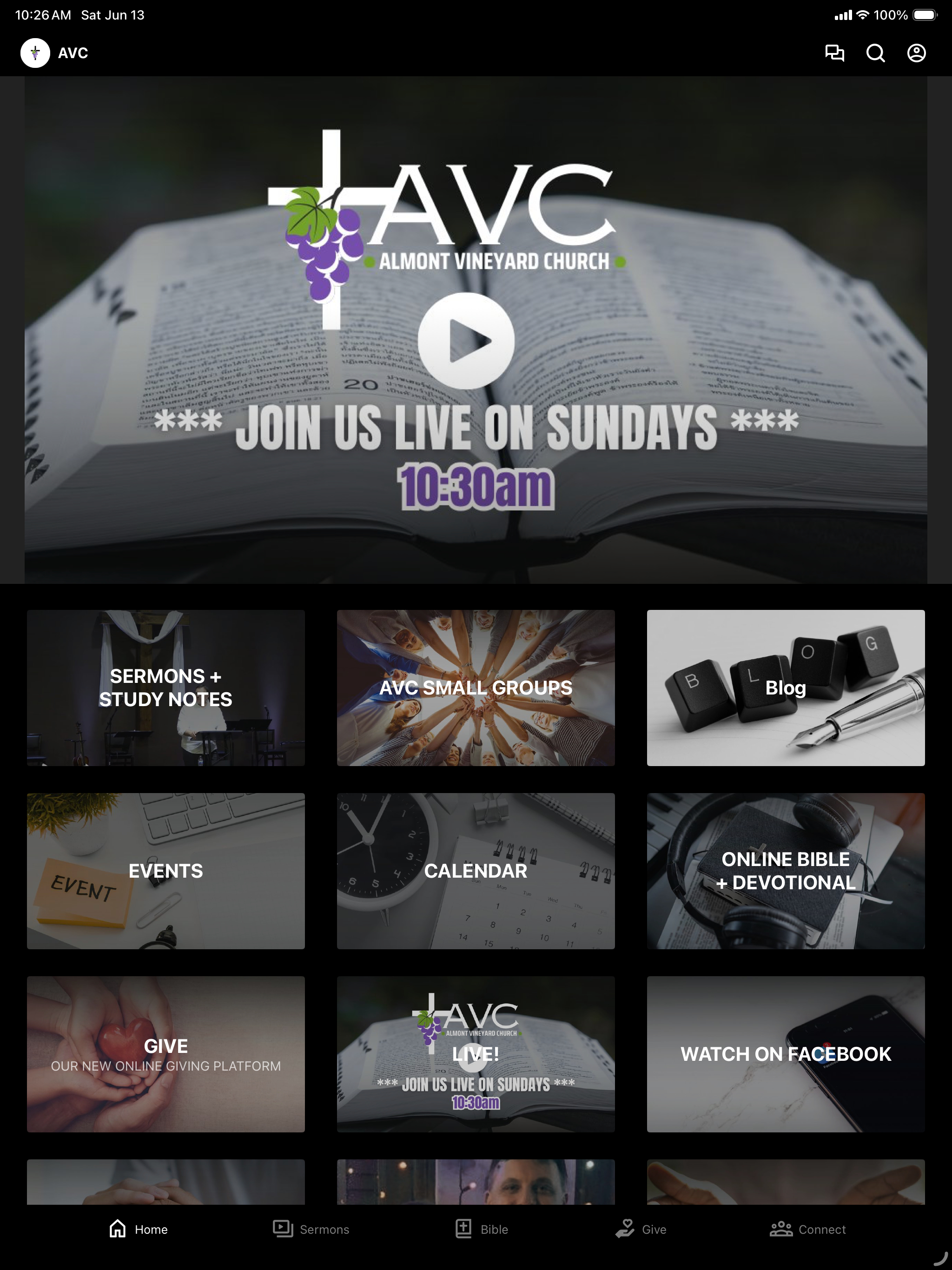 Almont Vineyard Church screenshot 4